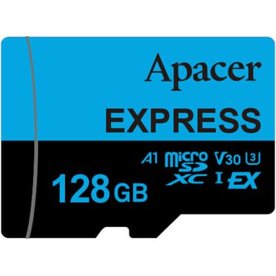 Карта пам'яті Apacer 128GB microSDXC class 10 UHS-I U3 V30 A1 Express (AP128GMCEXG3X17-RA)