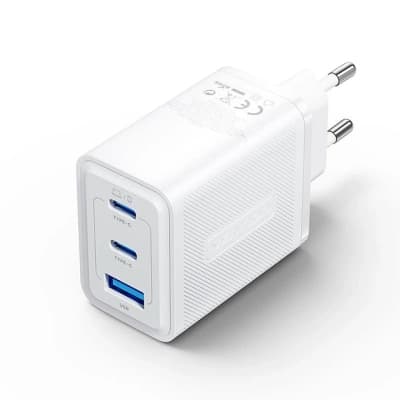 Зарядний пристрій VENTION 2xUSB-C PD65W + 1xUSB QC3.0 60W GaN white (FERW0-EU)