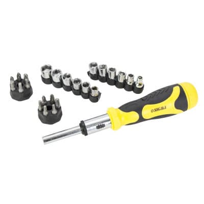 Набір викруток Sigma з реверсом + торцеві насадки 1/4” 27шт CrV (4002121)