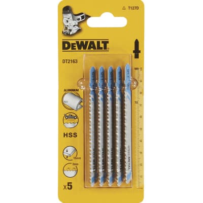 Полотно DeWALT по металу, прямий, L=100, WL=72, 3 мм, макс. глибина різу - 6/15/30 мм, 5 шт. (DT2163)