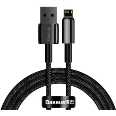 Дата кабель USB 2.0 AM to Lightning 1.0m 2.4A black Baseus (CALWJ-01)