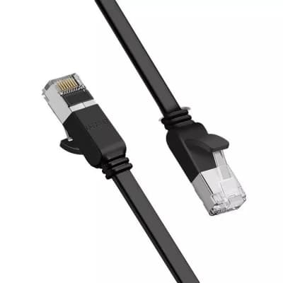 Патч-корд 5м, U/UTP Cat 6 Copper Ethernet Flat Cable NW101 Black Ugreen (50187)