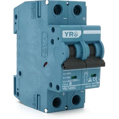 Автоматичний вимикач YRO YRL7-63DC/550 2P 40A