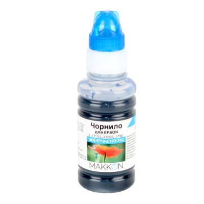 Чорнило Makkon для Epson EcoTank L-1110/L-3100/L-3150 70 мл cyan (IMN-EPS-E103-70C)