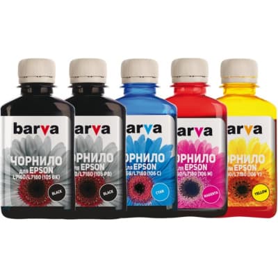Чорнило Barva Epson 105/106, 5x180 мл (E105-180-MP)