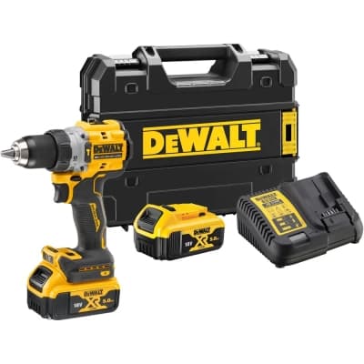 Шуруповерт DeWALT 18V XR Li-Ion 5Ah, 90 Нм, 0-650/0-2000 об/хв., кейс TSTAK (DCD805P2T)