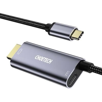 Кабель мультимедійний USB-C to HDMI M 1.8m 4K60Hz Choetech (XCH-M180GY)