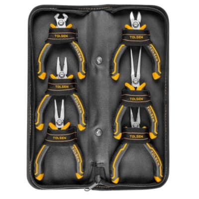 Плоскогубці Tolsen міні 6 шт, Ерго рукоятки (10359)