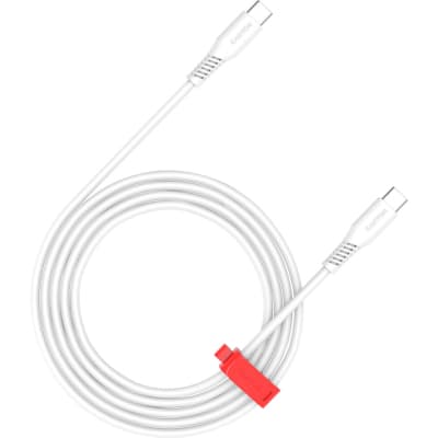 Дата кабель USB-C to USB-C 2.0m CC100SC 100W 2m White Canyon (CNS-CC100SC20W)