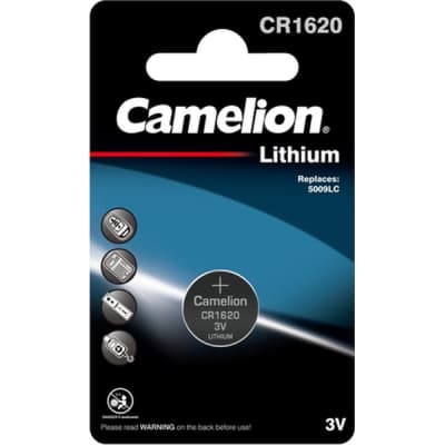 Батарейка CR 1620 Lithium * 1 Camelion (CR1620-BP1)