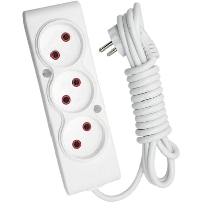 Мережевий подовжувач TECCO 5м 3 поста white (8681277841927)
