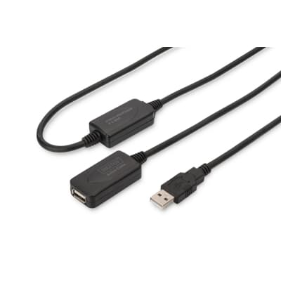 Дата кабель USB 2.0 AM/AF 20.0 m active Digitus (DA-73102)