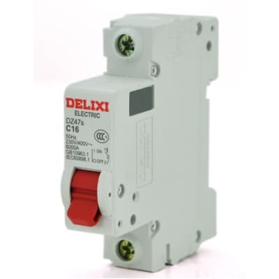 Автоматичний вимикач Delixi 1P/16A, 230/400V (DZ47S)