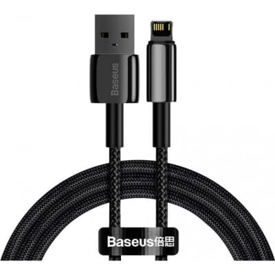 Дата кабель USB 2.0 AM to Lightning 2.0m 2.4A black Baseus (CALWJ-A01)