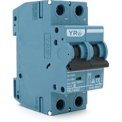 Автоматичний вимикач YRO YRL7-63DC/550 2P 50A