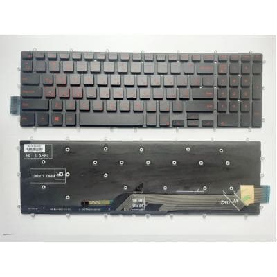 Клавіатура ноутбука Dell Inspiron Gaming 15-7566/7577 черн.без рамки/с подсв. US (A43465)