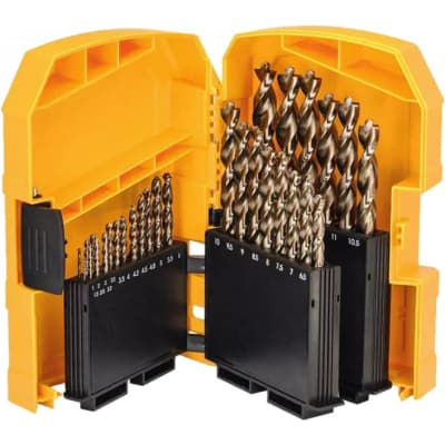 Набір свердл DeWALT по металу EXTREME INDUSTRIAL COBALT,HSS- Co, d=1-13 мм, 29 ш (DT4957)