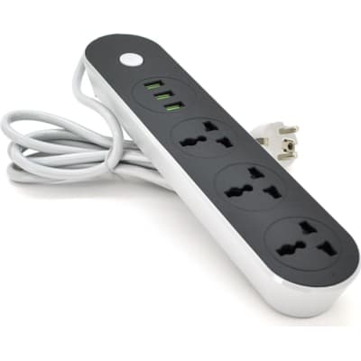 Мережевий фільтр живлення Voltronic TВ-Т56, 3роз, 3*USB Black (ТВ-Т56-Black)