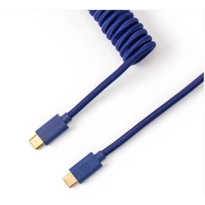 Дата кабель USB 2.0 AM to USB-C 1.36m Coiled blue Keychron (CABL_KEYCHRON)