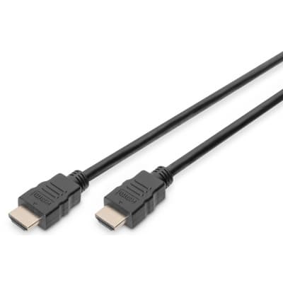 Кабель мультимедійний HDMI M to HDMI M 1.0m 4K Digitus (AK-330107-010-S)