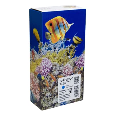 Картридж Barva Canon PFI-320C 2891C001AA 300мл cyan (IC-PFI320C)