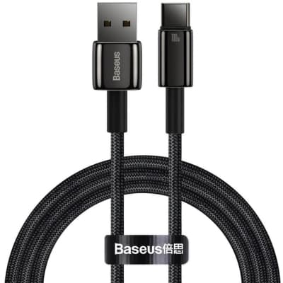 Дата кабель USB 2.0 AM to USB-C 1.0m 100W black Baseus (CAWJ000001)