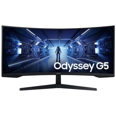 Монiтор Samsung 34" Odyssey G5 (LC34G55TWWIXUA) VA Black Curved