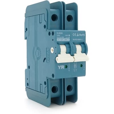 Автоматичний вимикач YRO YRL7-63DC/600 2P 63A