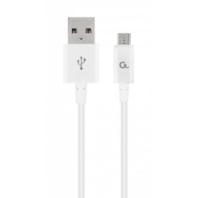 Дата кабель USB 2.0 AM to Micro 5P 1.0m Cablexpert (CC-USB2P-AMmBM-1M-W)