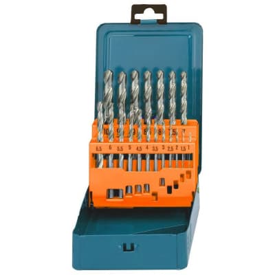 Набір свердл Makita D-54025, по металу, HSS-G, 19 шт. (D-54025)