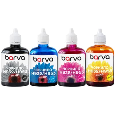 Чорнило Barva HP 932/933 BK/C/M/Y 4x100 мл SET, pigm. (H932-100-MP)