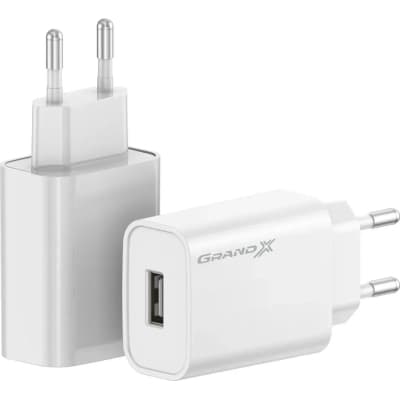 Зарядний пристрій Grand-X CH-550W Quick Charge USB QC3.0 White (CH-550W)