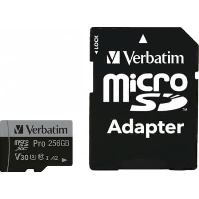 Карта пам'яті Verbatim 256GB microSDXC class 10 UHS-III PRO (47045)