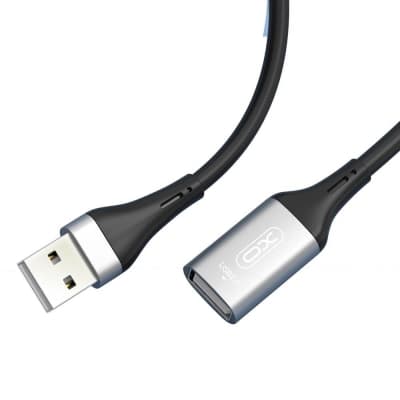 Дата кабель USB 2.0 AM/AM 3.0m black XO (NB-219-USB-3m)