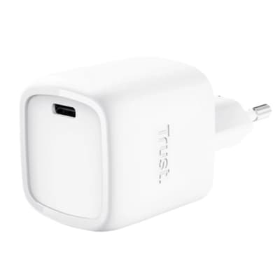 Зарядний пристрій Trust USB-C PD30W GaN white (25520_TRUST)
