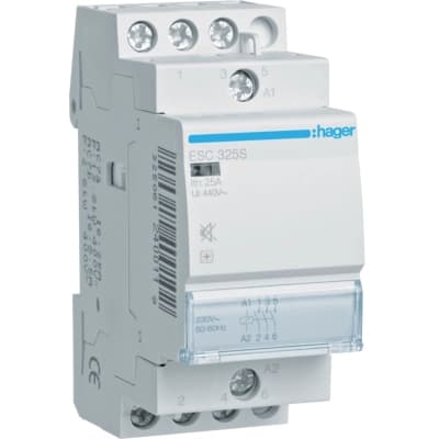 Автоматичний вимикач Hager 25 A 230V 3NO (B) (ESC325S)