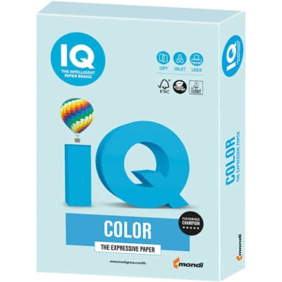 Папір Mondi IQ color А4 pastel, 160g 250sh Light Blue (BL29/A4/160/IQ)