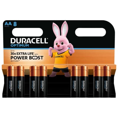 Батарейка Duracell Optimum AA лужні 8 шт. в упаковці (5014726 / 5015601)