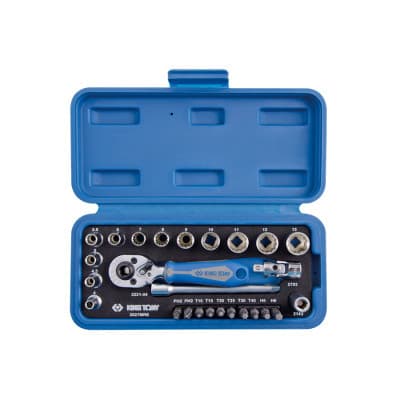 Набір інструментів KING TONY 1/4" 27 шт. (2027MRE)