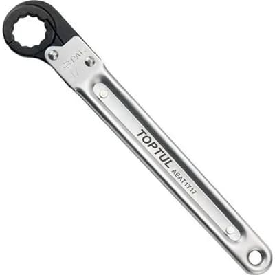 Ключ Toptul накидний з тріскачкою 11мм, що розкривається, 156мм (AEAT1111)