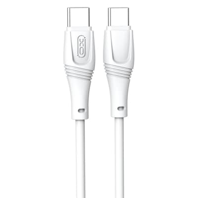 Дата кабель USB-C to USB-C 1.0m 60W High Elastic Zeus XO (NBQ239B_White)