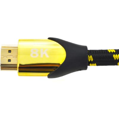 Кабель мультимедійний HDMI M to HDMI M 3.0m V2.1 8K60Hz 4K120Hz black/gold Ritar (YT-HDMI(M)/(M)V2.1-3.0m/19949)
