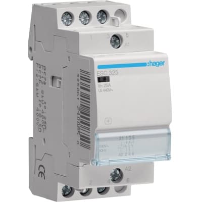 Автоматичний вимикач Hager 25 A 230V 3NO 2P (A) (ESC325)