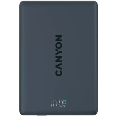 Батарея універсальна Canyon 5000mAh OnPower 500 PD20W Magnetic wireless MagSafe Black (CNS-CPB500B)