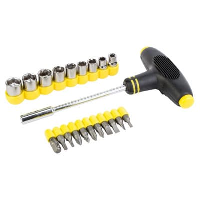 Набір викруток Sigma з Т-подібною ручкою та насадками 21шт (4002161)