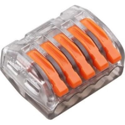 З'єднувач кабелю 5-pin аналог WAGO PCT-415-T, 15штпак Voltronic (WAGO222-415-T/15)