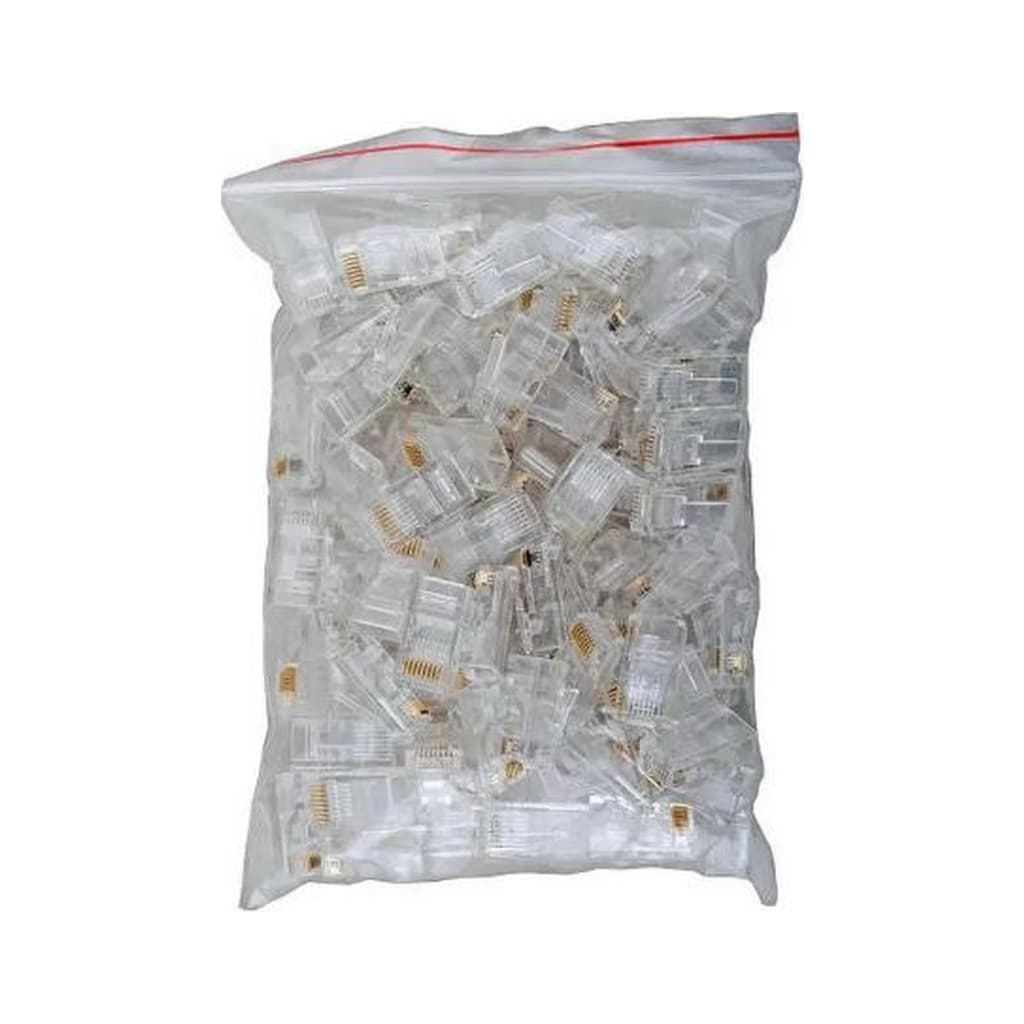 Конектор RJ45 cat.5e UTP 8P8C, наскрізні отвори, 100шт/пак Kingda (KD-PG8032-C5E/100)