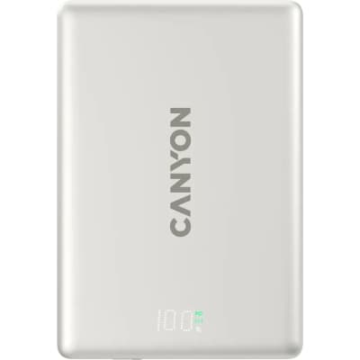 Батарея універсальна Canyon 5000mAh OnPower 500 PD20W Magnetic wireless MagSafe Grey (CNS-CPB500G)