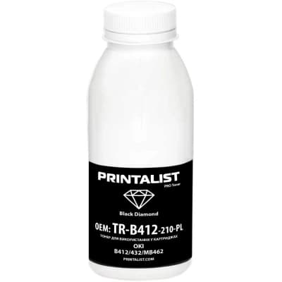 Тонер OKI B412/432/MB462, 210г Black Printalist (TR-B412-210-PL)