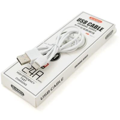 Дата кабель USB 2.0 AM to Lightning 1.0m 2.4А White iKAKU (KSC-060-L)